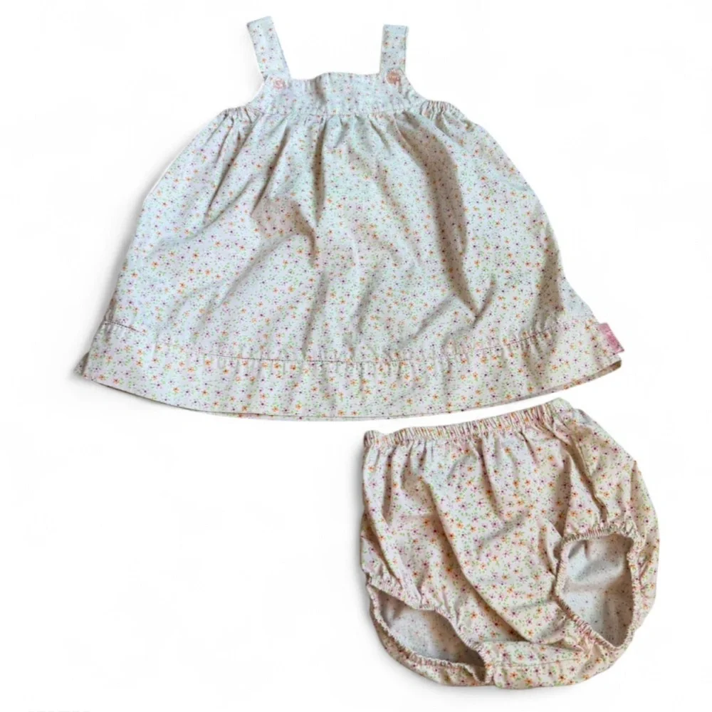 Carter’s Vintage Baby Girl Two- Piece Outfit Bloomers 24 Months Pink Floral